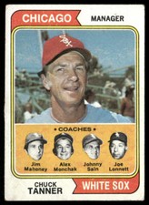 White Sox Field Leaders Chuck Tanner 1974 Topps #221 Chicago White Sox VG