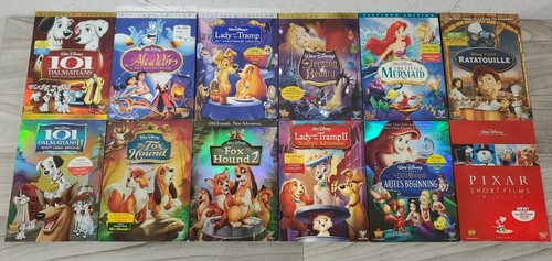 Walt Disney EDITION Complete 12 DVD Set Movie Lot all with slip covers.