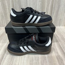 Adidas Little Kid's Samba Classic Black White Dark Gum 036516 Kid's Size 11K