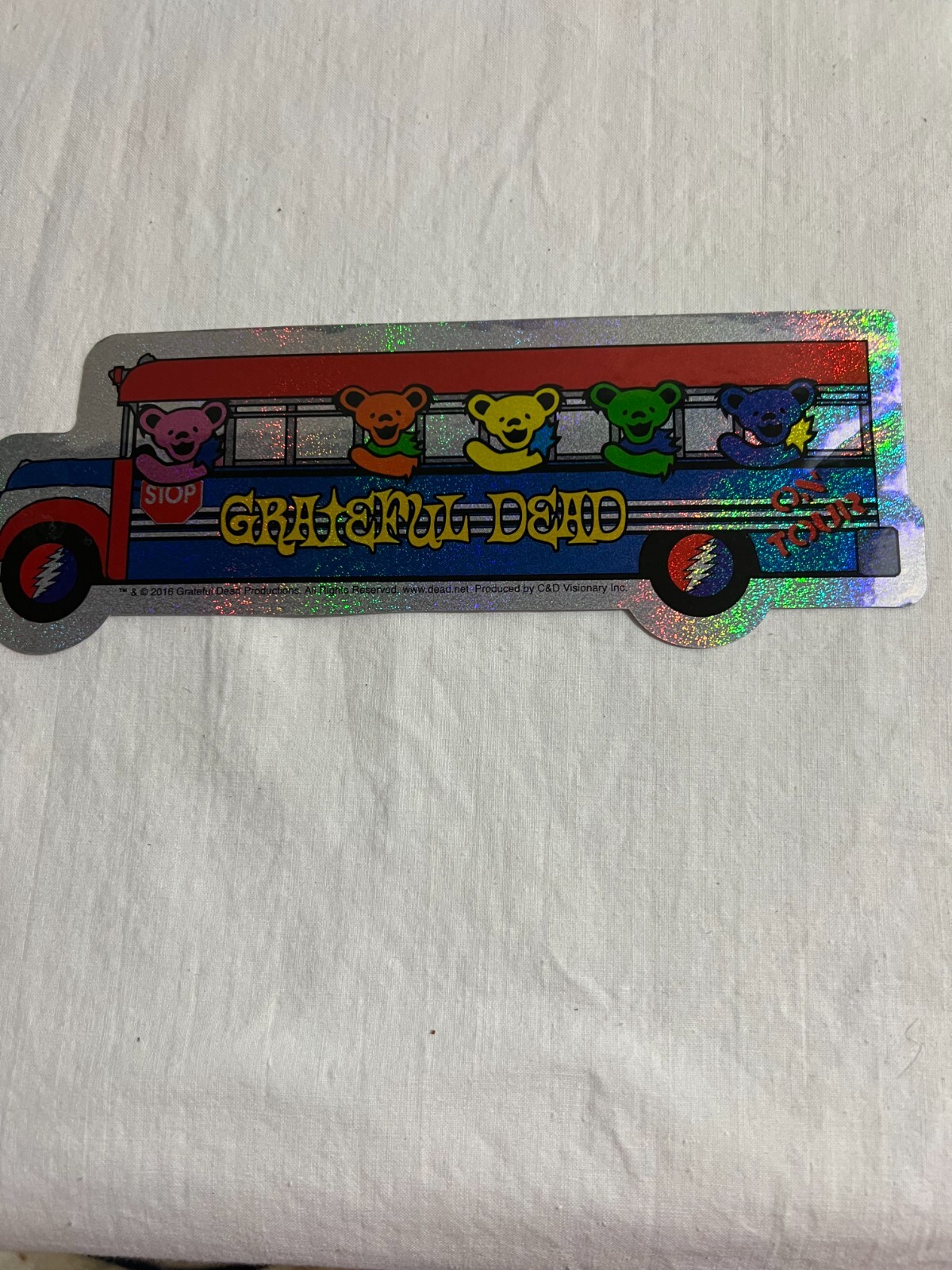 Vintage 1990s Grateful Dead Dancing Bears Window Sticker Decal - Foto 10