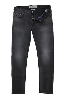 Jacob Cohën Charcoal Gray Solid Jeans - (JC322231)