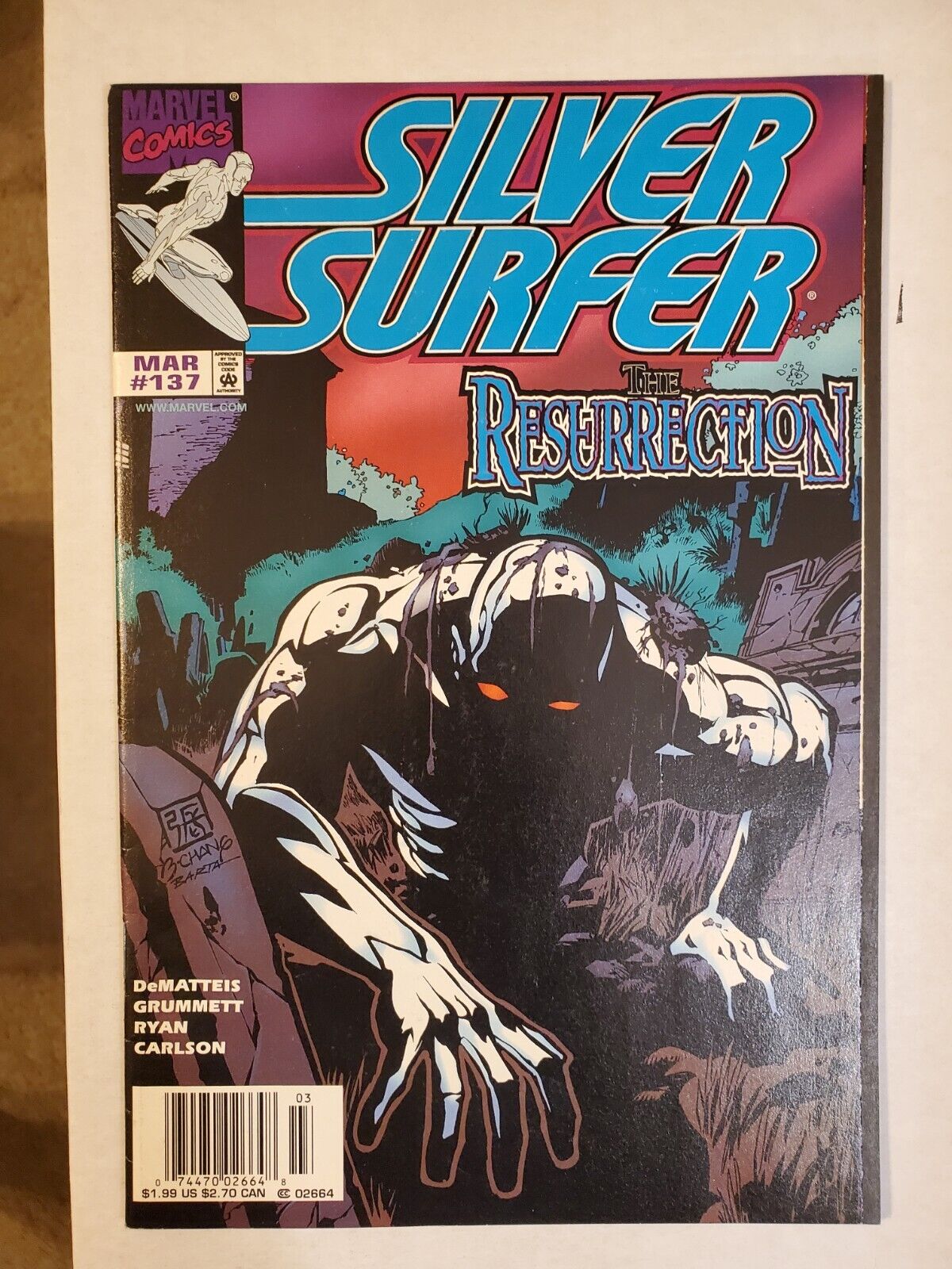 Silver Surfer #137 Newsstand 1:10 Low Print Marvel Comics Canadian Price Variant