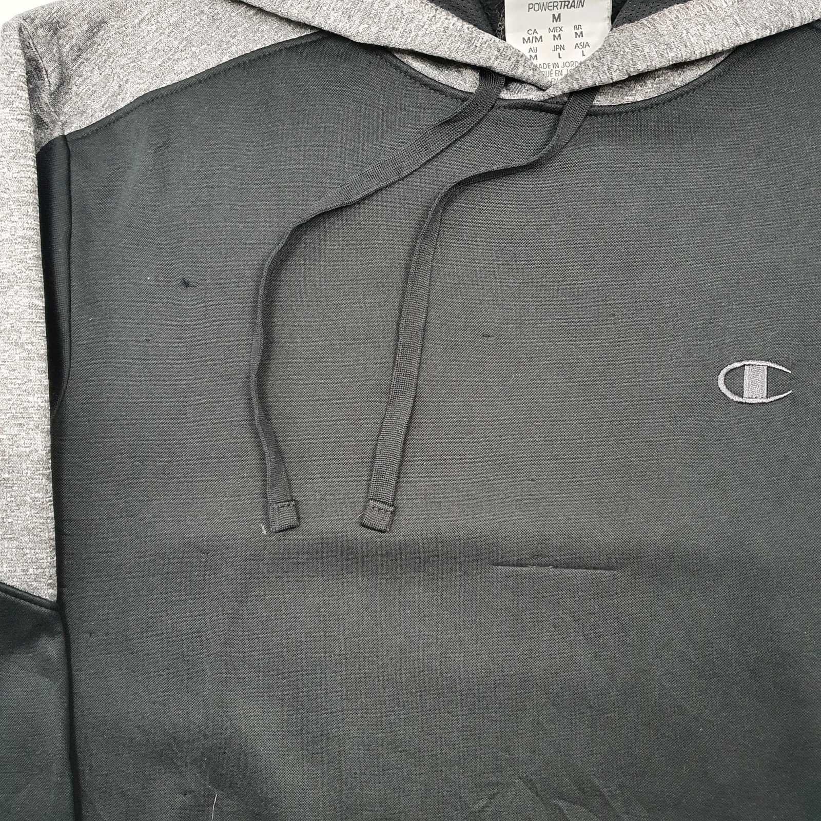 CHAMPION Hoodie Powertrain Active Jumper Sweatshirt Mens M image 4