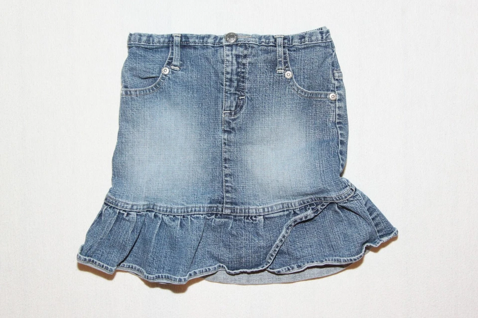 Falda vaquera azul con volantes Guess Jeans para niña talla 4 Foto 3 de 4