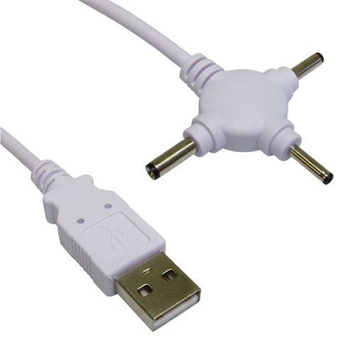 1.5m Triple Tête USB Alimentation Câble Dc 2.5mm 3.0mm & 3.5mm Dc Jack [003055]