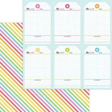 Shine Bright - Over the Rainbow - 12X12 Scrapbook Paper - 5 Sheets