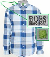 NWT Hugo Boss Green Label by Hugo Boss Check Pattern Sporty Long Sleeves Shirt