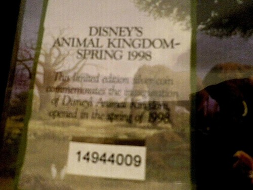 Disney Animal Kingdom Limited Edition Grand Opening Commemorative Silber & Gold - Bild 10 von 11