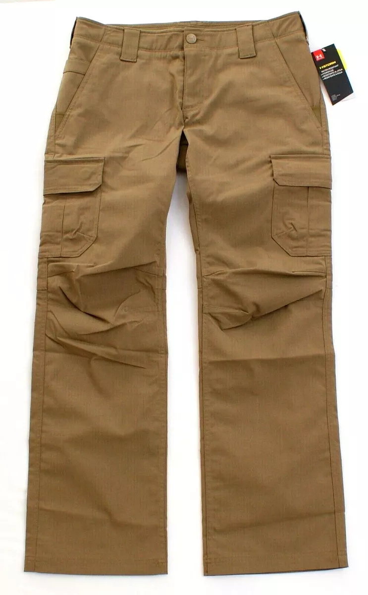 Under Armour Storm Desert Brown UA Tactical Patrol Cargo Pants Women's NWT