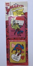 Marvel Comics Superheroes 10 Jumbo Valentine Stickers 1992