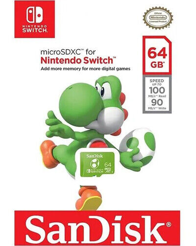 Lote de tarjetas de memoria micro SD SanDisk Nintendo Switch 100 MB/s 512 GB 256 GB 128 GB 64 GB - Imagen 10 de 10