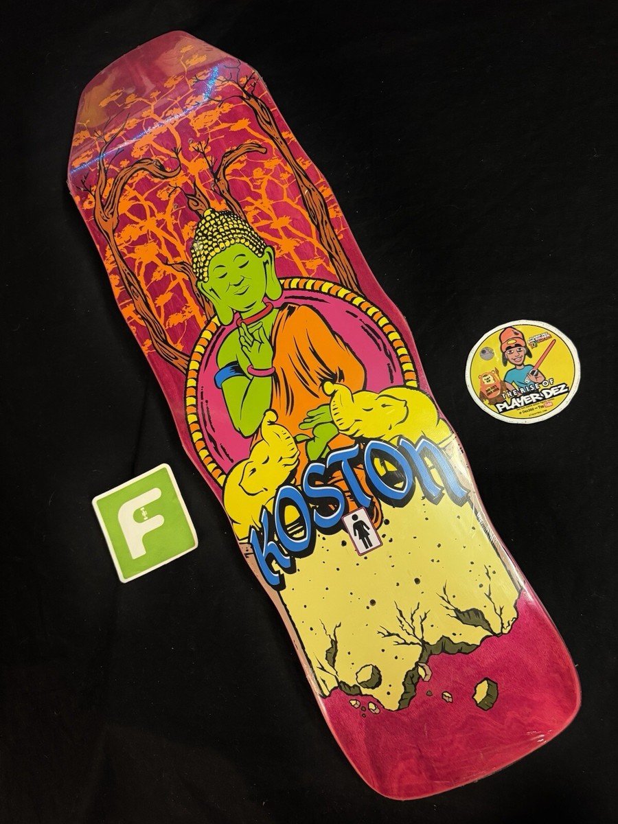 girl skateboard erickoston 90s デッキ　ビンテージ SUPER RARE Eric Koston Buddha Shaped Pro Model Girl