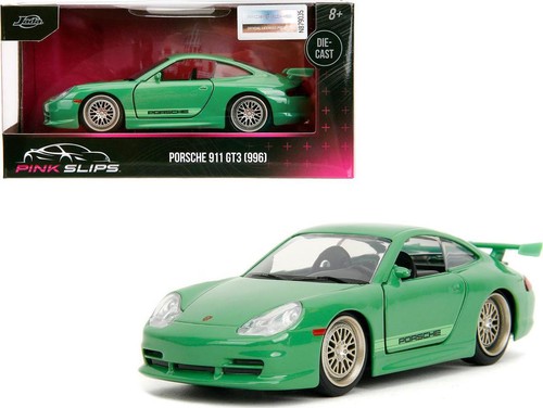 Porsche 911 GT3 (996) Green Pink Slips Series 1/32 Diecast Model Car by Jada - 第 1/12 張圖片