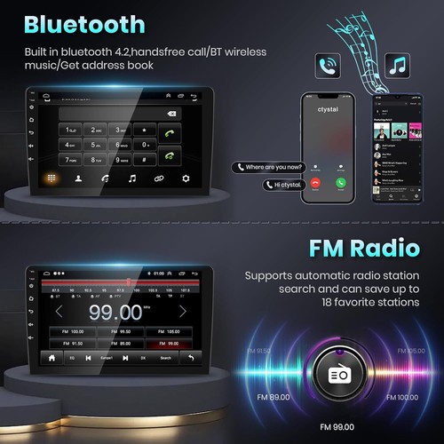 Apple CarPlay Android Auto Car Stereo Radio For 2004-07 Chrysler Town & Country - Picture 15 of 22