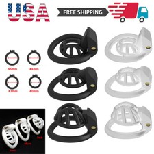 2022 Male Cobra Chastity Device Positive/Negative with 4 Rings super Small Cage.