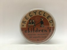 Recycled Children's Poetry Magnets 130 Magnet Words Fridge Fun 1999
