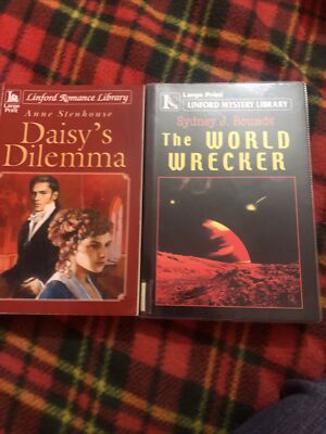 2x Large Print Linford Library Mystery/Romance-Sydney Bounds/Anne Stenhouse  