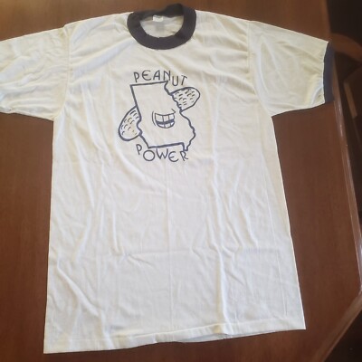 かっきーななせまる Photo T-shirt Jimmy Carter Vintage 1976 T Shirt Men's Sz XL Peanut Power
