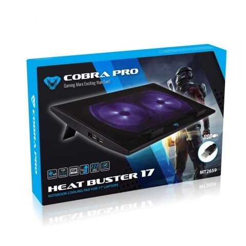 5906453126593 HEAT BUSTER 17 MT2659 Poduszka chłodząca do laptopów 15,6 "-17" - Zdjęcie 2 z 3