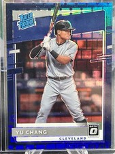 2020 Donruss Optic #93 Yu Chang Pandora #/99 Tampa Bay rays