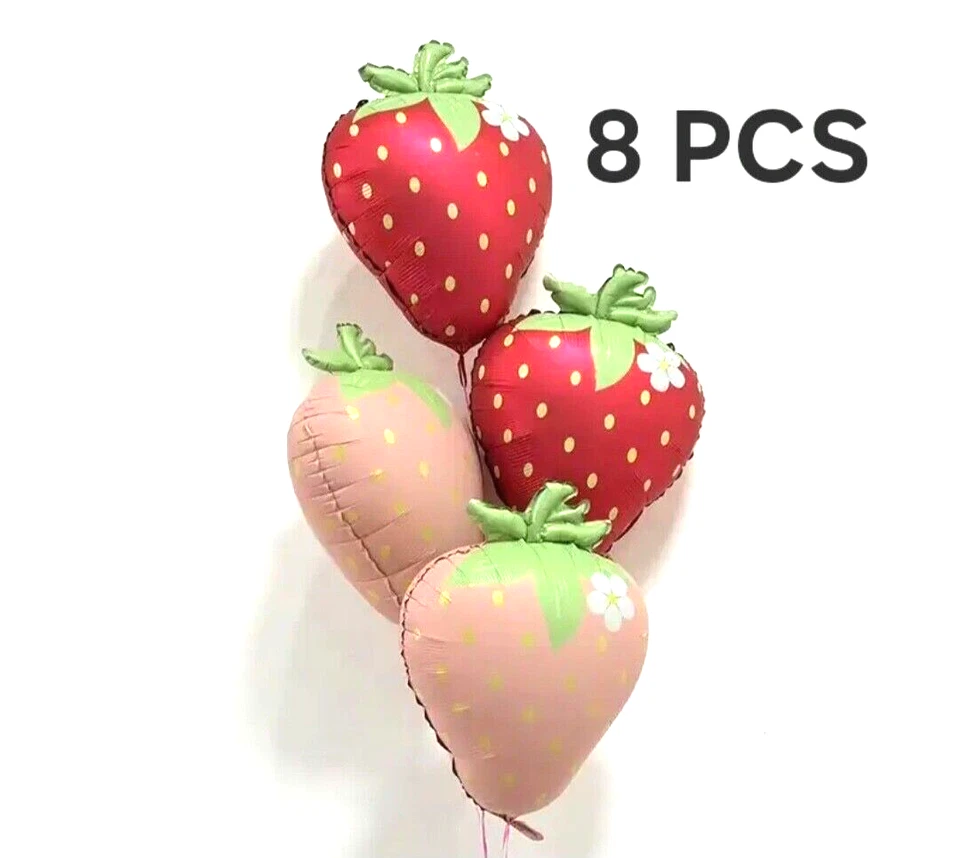 Lote de decoraciones de baby shower con temática de fresa suministros de fiesta todos nuevos a granel Foto 4 de 4