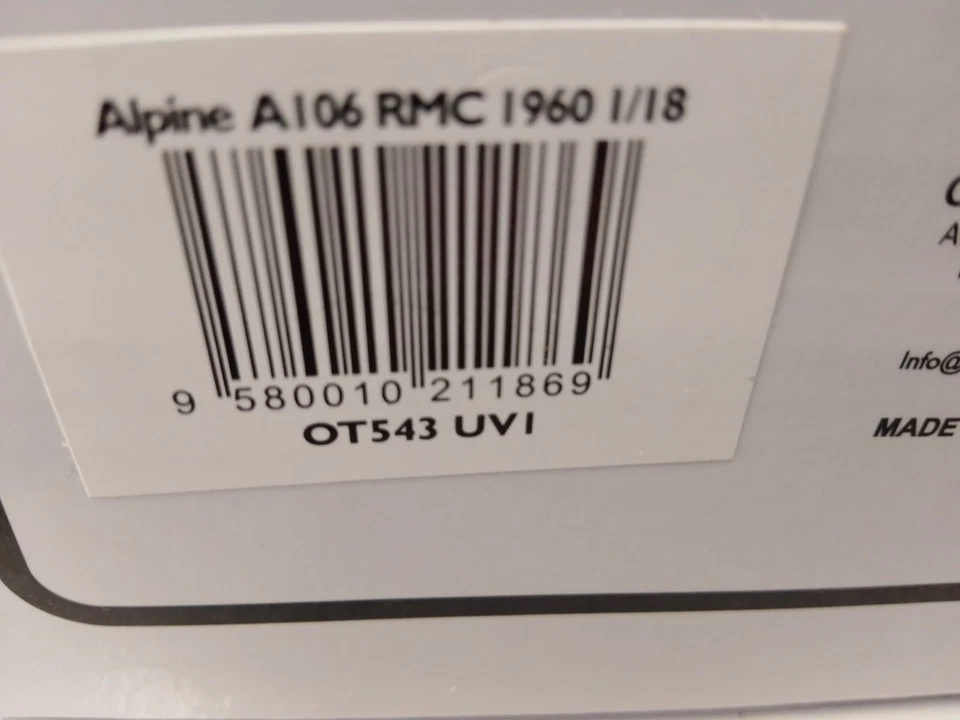 Ottomobile Renault Alpine A106 #166 Jacques Rally Monte Carlo 1960 1/18 OT543 - Immagine 2 di 2