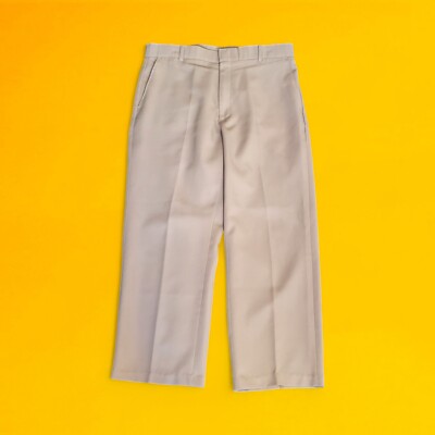 Vintage Levis Action Slacks Mens 32x27 Cream Talon Zip Disco Vintage Levis Action Slacks Mens 32x27 Cream Talon Zip Disco