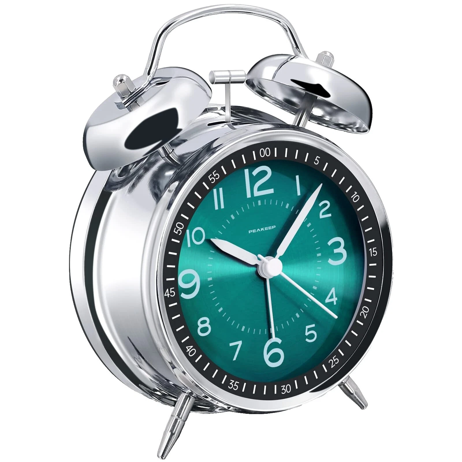 Relojes despertadores de Pavo Real Art Deco y Radio Reloj