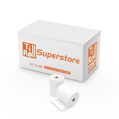 TILL ROLL SUPERSTORE 57x38 Verifone Vx520 Vx680 Vx820 Thermal Paper PDQ Receipt Till Roll FAST N FREE