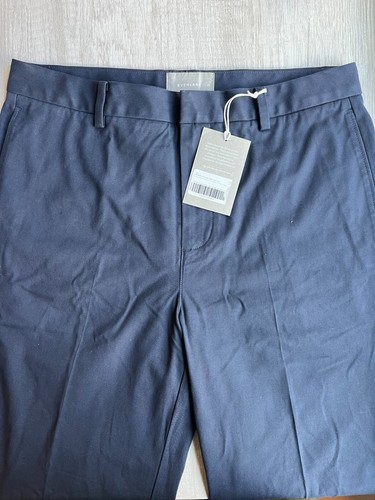 Nuevo con etiquetas pantalón de algodón Everlane Performance, azul marino, 33 - Imagen 3 de 8