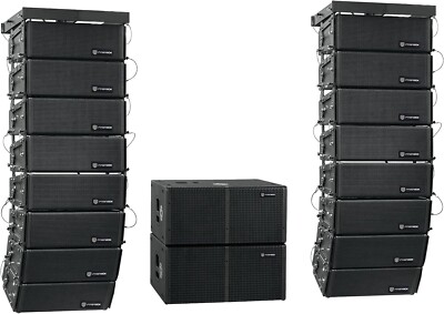 Proreck Venue Set 10000W Stereo/Mono DJ PA Speaker System Combo Set