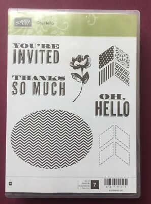 Stampin Up Oh, Hello Stamp Set You're Invited Thanks So Much