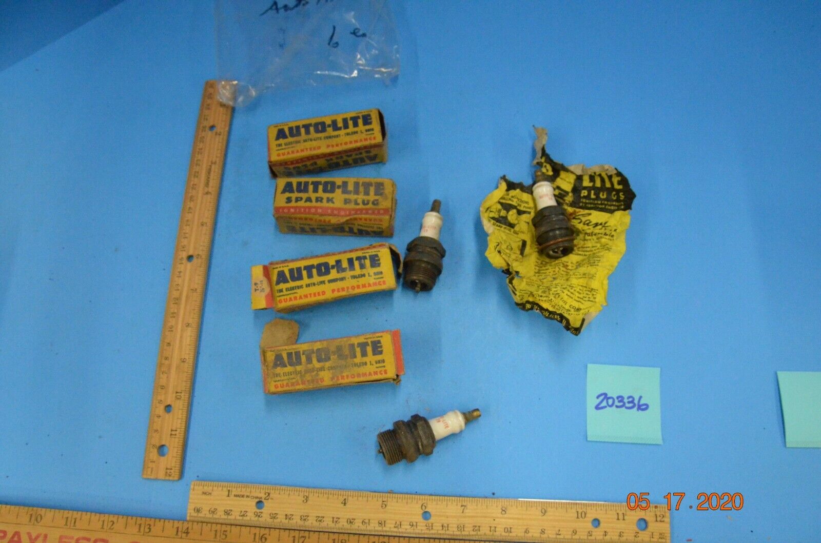 Auto-Lite NOS Spark Plugs T-9 lot of 6