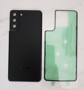 Original Samsung Galaxy S21+ PLUS 5G G996B Akkudeckel Backcover Schwarz Kleber B