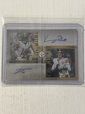 Kenny Pickett + Diontae Johnson Double Autograph Auto Score 50/100 STEELERS