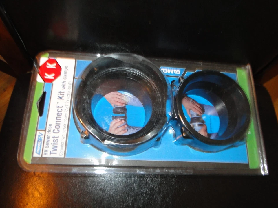 NEW Camco RV /CAMPER Sewer Hose Twist Connect Kit–Fits 3-inch Sewer Hoses LOT KK - Image 4 of 4
