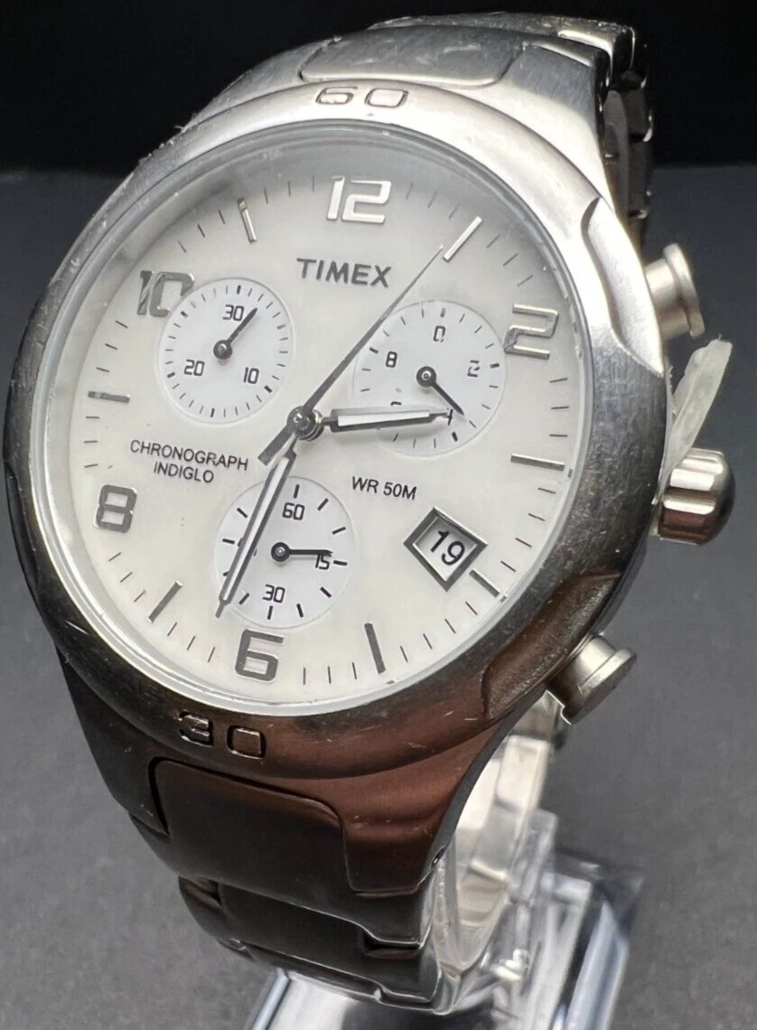 Timex chronograph indiglo wr 50m cheap