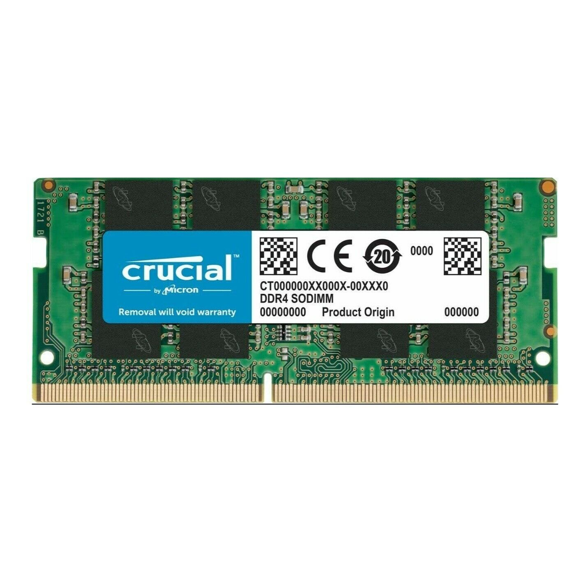 Crucial 16GB KIT (2X8GB) DDR4 3200MHz PC4-25600 260-Pin Laptop