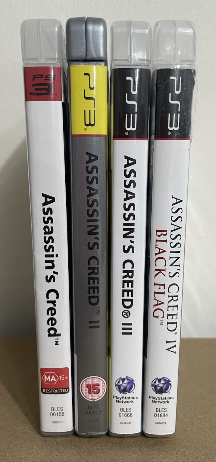 Assassin's Creed Bundle Sony PlayStation 3 PS3 I-II-III & IV Black Flag