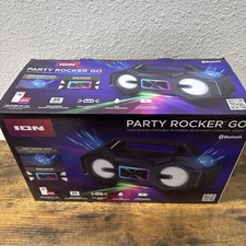 ION Audio Party Rocker Go Bluetooth Speaker 60W Lights Portable Boombox