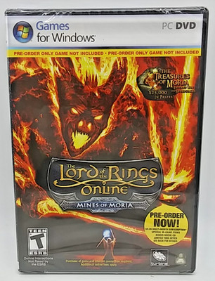 Lord of the Rings Online: Mines of Moria (PC DVD 2008) *PRE-ORDER PACK NO GAME*