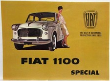 1962 Fiat 1100 Special Sales Folder 1962 Fiat 1100 Special Sales Folder