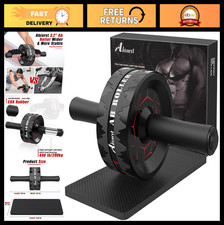 Ab Roller Wheel for Core Strength Training - Home Gym Equipment with Knee Pad