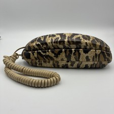 Nick Nora Vintage Leopard Print Landline Trim Line Phone Wall