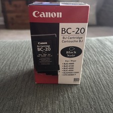 BRAND NEW Canon BC-20 Black BJ Cartridge Models BJC 4000, 4100, 4200, 4550 More