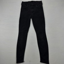 MOTHER The Looker Skinny Jeans Not Guilty Black High Rise Size 27 Made in USA