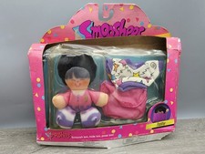 VINTAGE Fisher Price 1987 SMOOSHEES Plush Smooshy Doll PATTY DINES OUT Bag