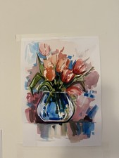 Fiori Al Quadrato-Foglio Dipinto