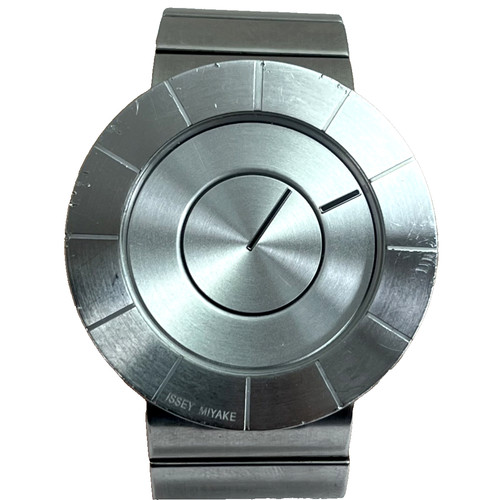Seiko Issey Miyake TO TOKUJIN YOSHIOKA NY0N001 Qz Japan Design Watch Silver#C034