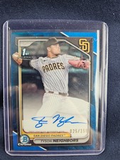 2024 Bowman Draft - Chrome Prospect Autographs Tyson Neighbors #CPA-TN Blue...